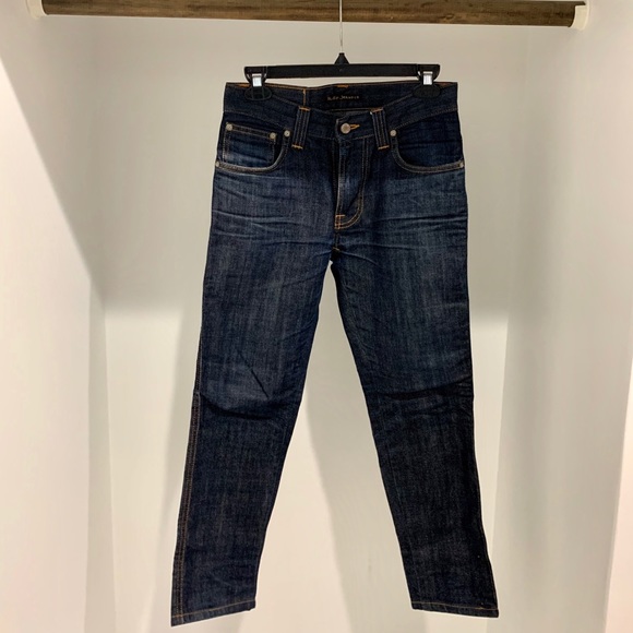 nudie slim jim dry broken twill